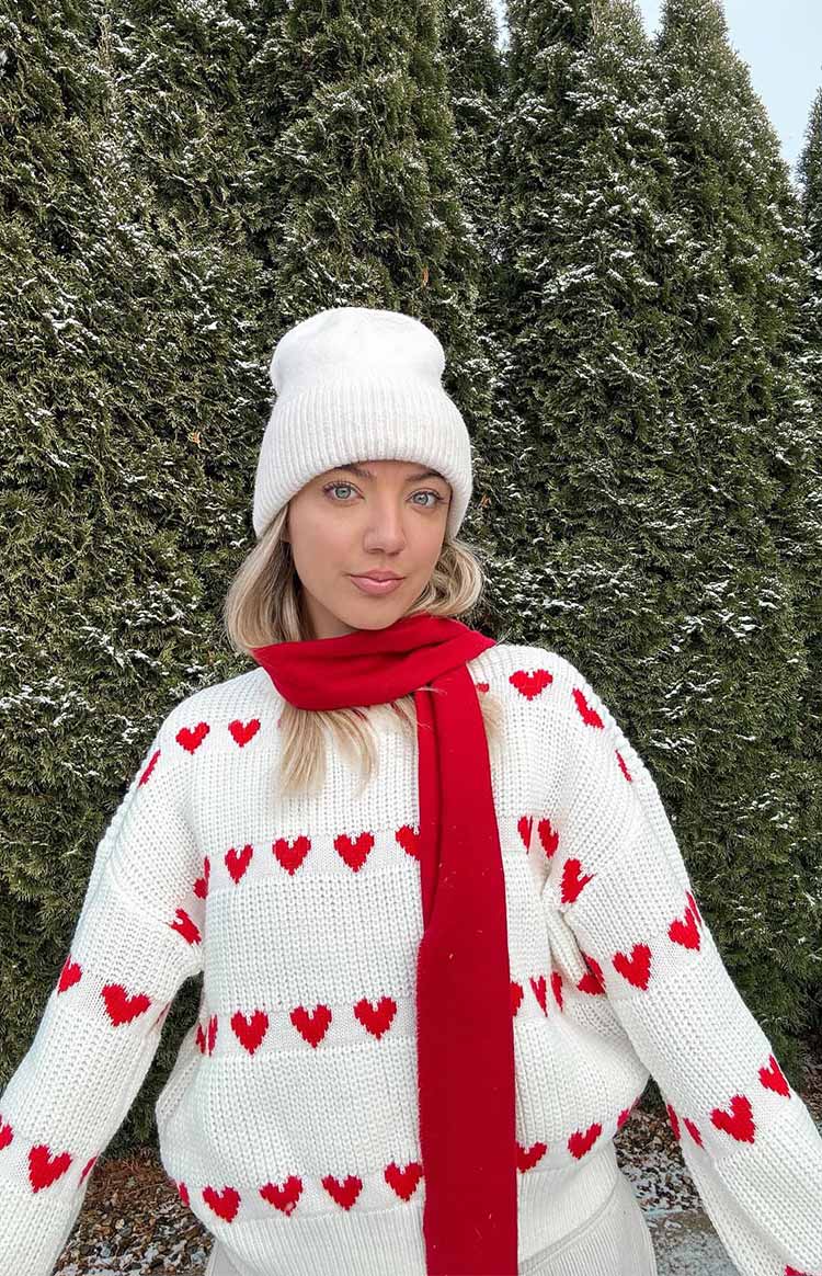 Lovey Red Heart Stripe Jumper — 11