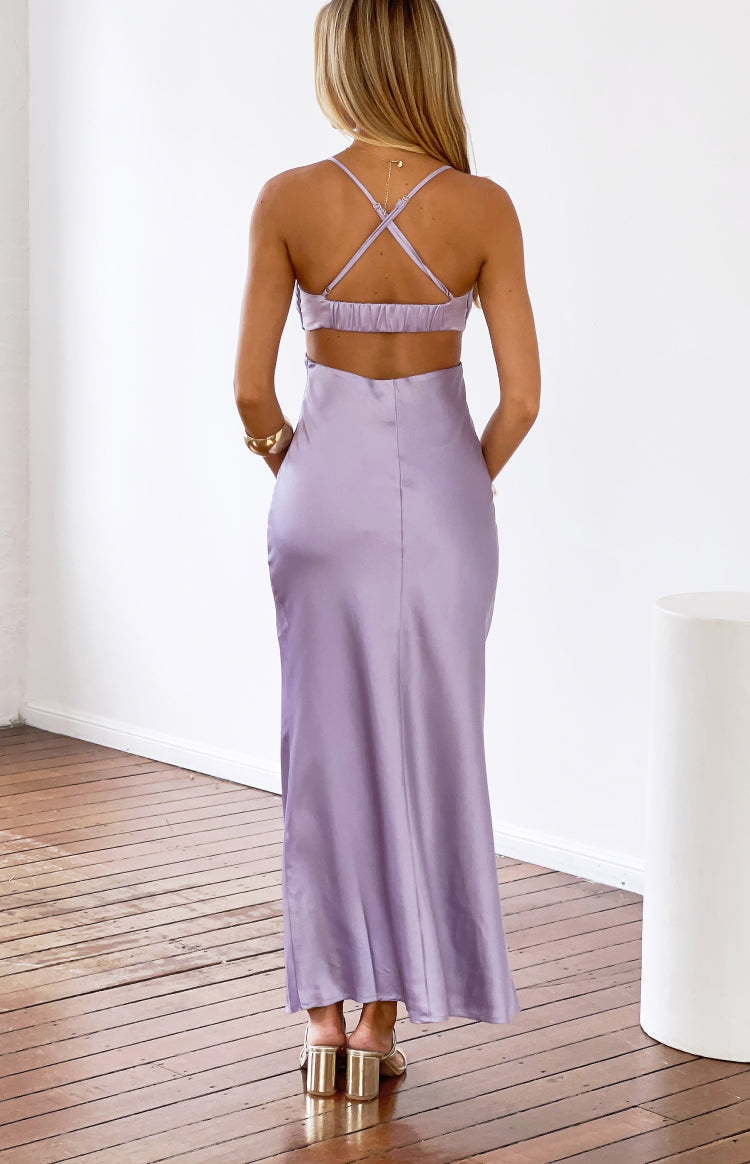 Taleah Lilac Cut Out Maxi Dress — 6