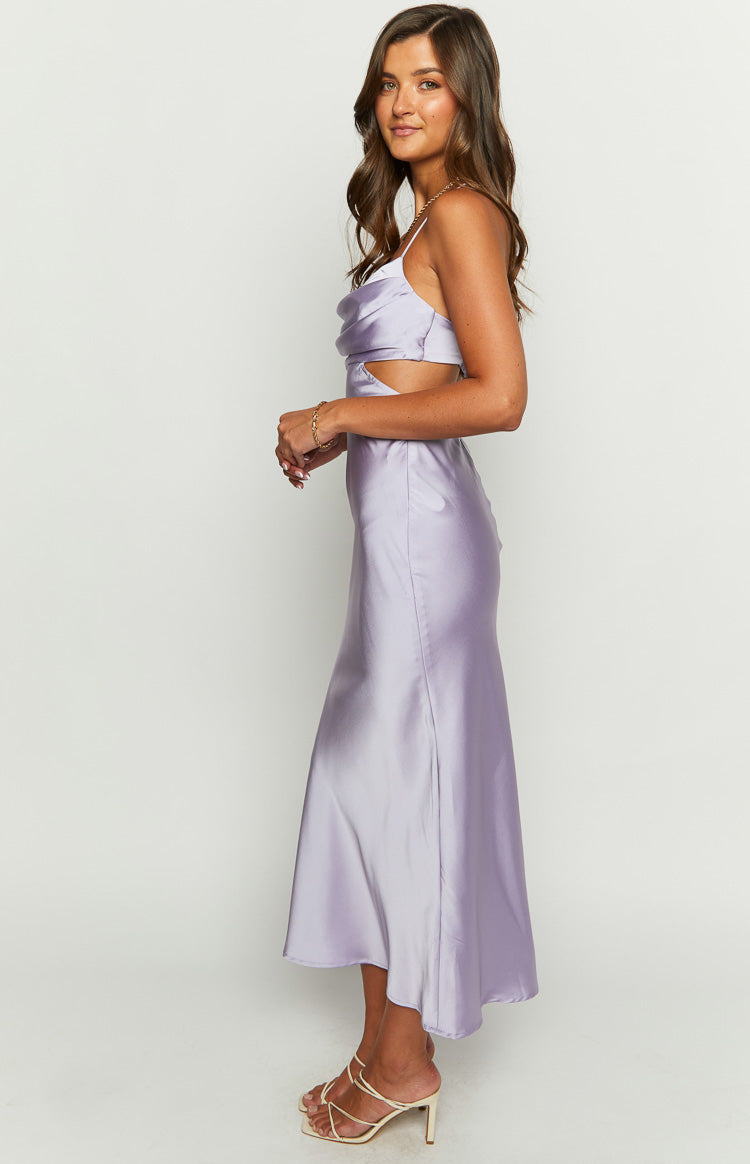 Taleah Lilac Cut Out Maxi Dress — 10