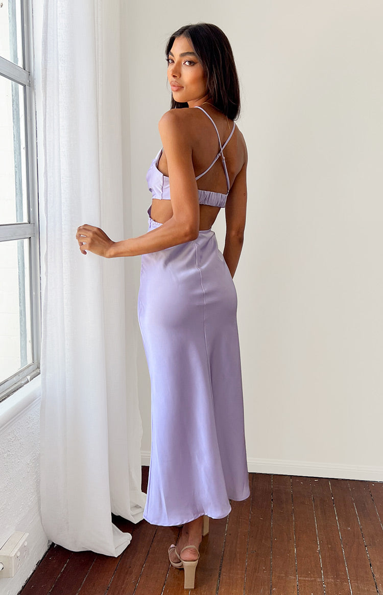 Taleah Lilac Cut Out Maxi Dress — 14