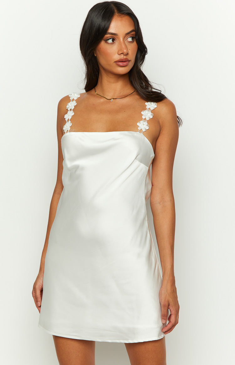 Love Bug White Mini Dress — 3