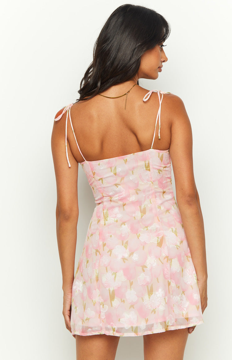 Penny Lane Pink Floral Mini Dress — 9