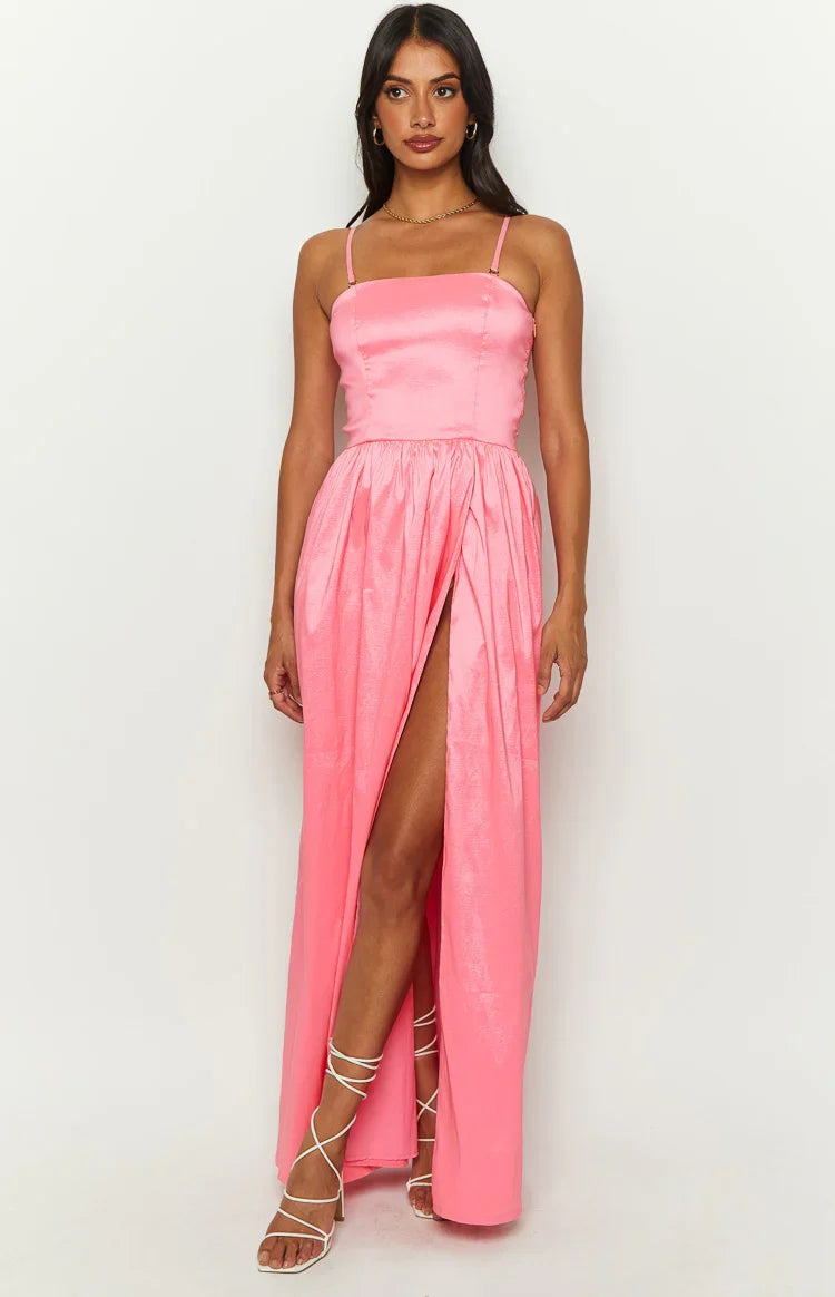 Sunnie Pink Strapless Maxi Dress — 3