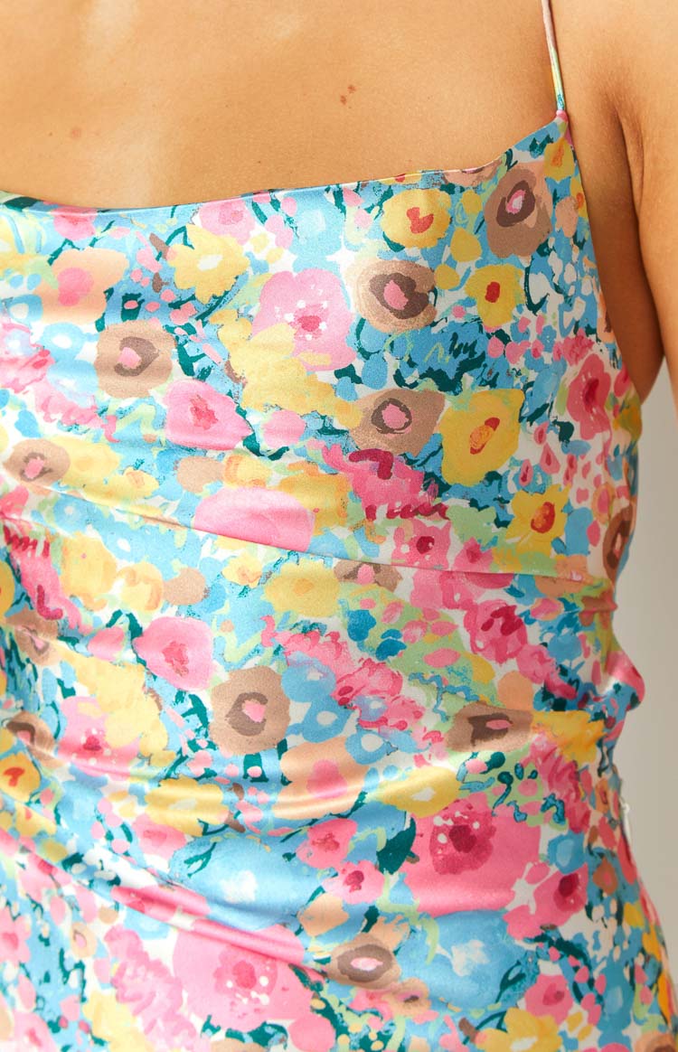 Come and Get It Pink Floral Mini Dress — 6