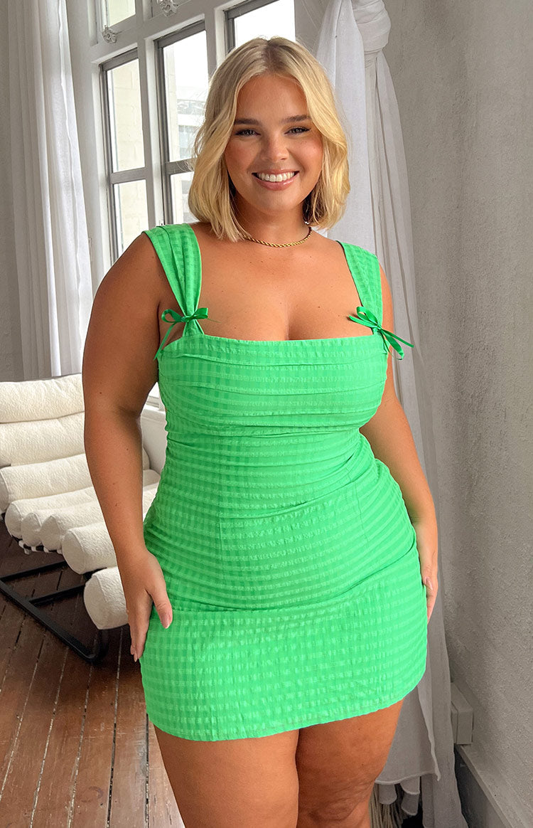 Layla Green Tie Back Mini Dress — 1