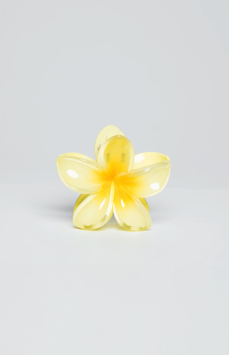 Frangipani Yellow Flower Clip — 3