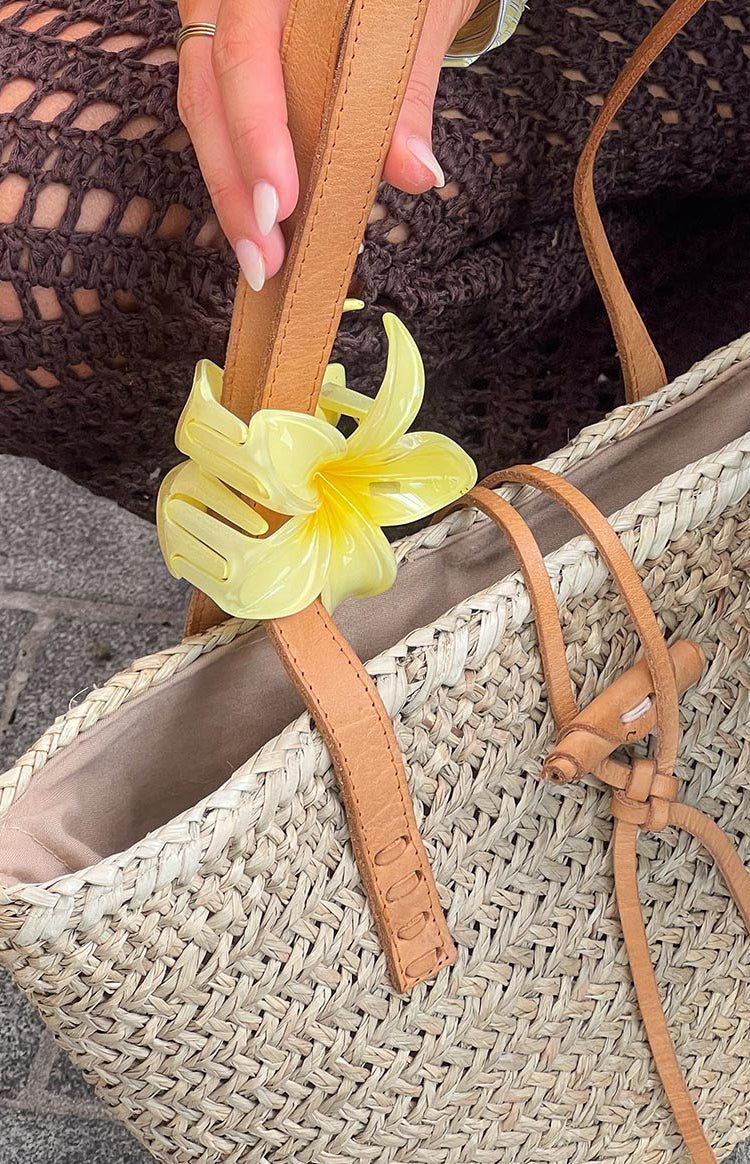 Frangipani Yellow Flower Clip — 5