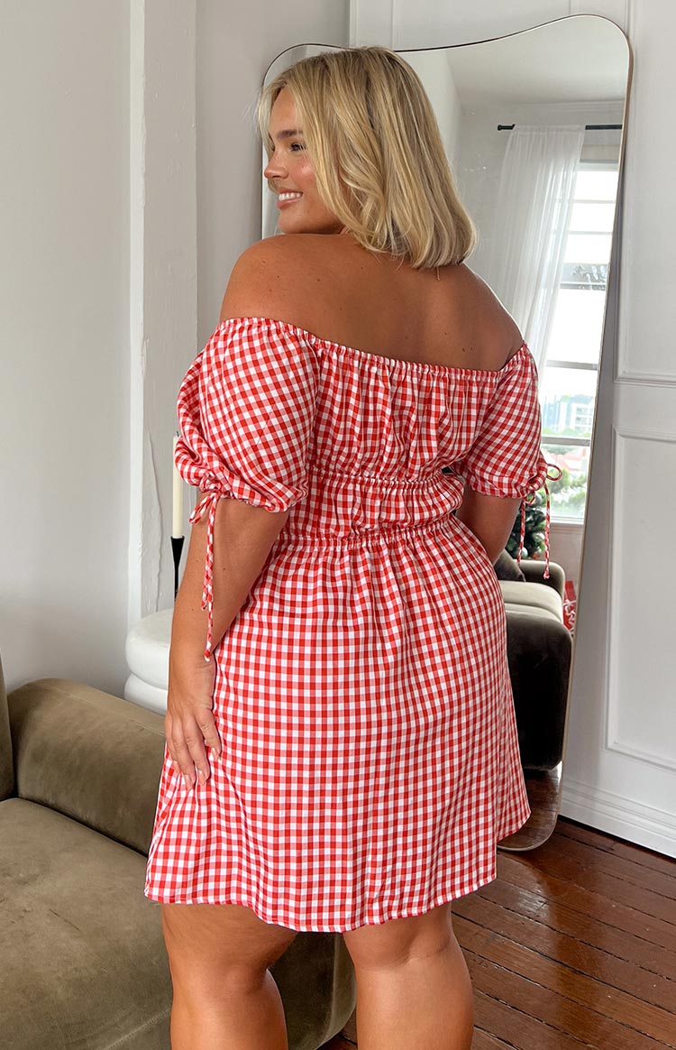 I'm Yours Red Gingham Mini Dress — 9