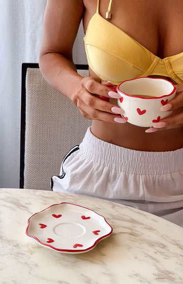Adore Red Heart Mug Set — 1