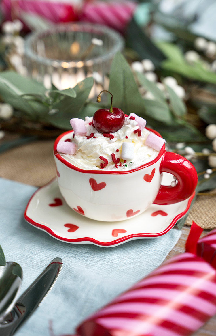 Adore Red Heart Mug Set — 5