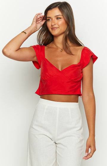 Anna Red Top — 1