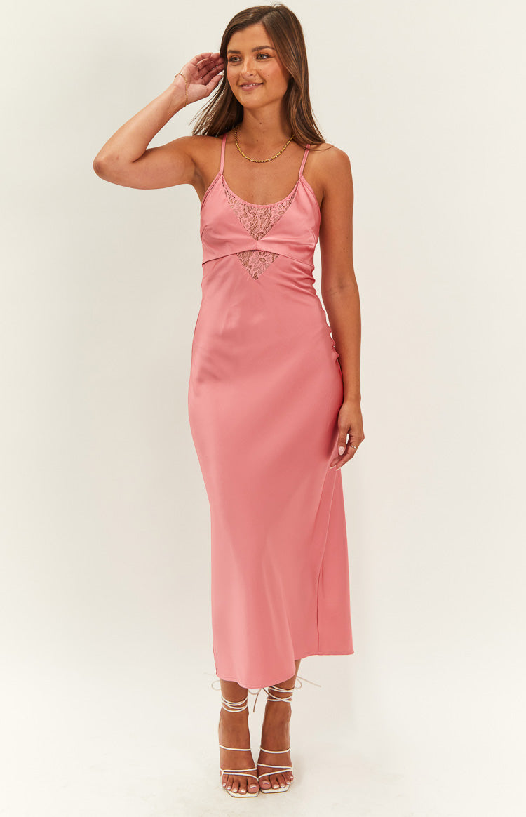 Elery Pink Midi Dress — 2