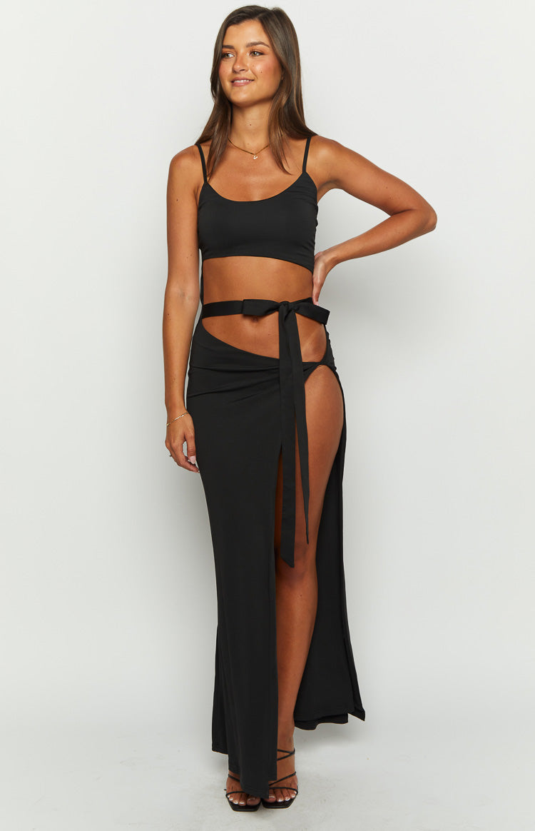 Wild Night Black Maxi Dress — 1