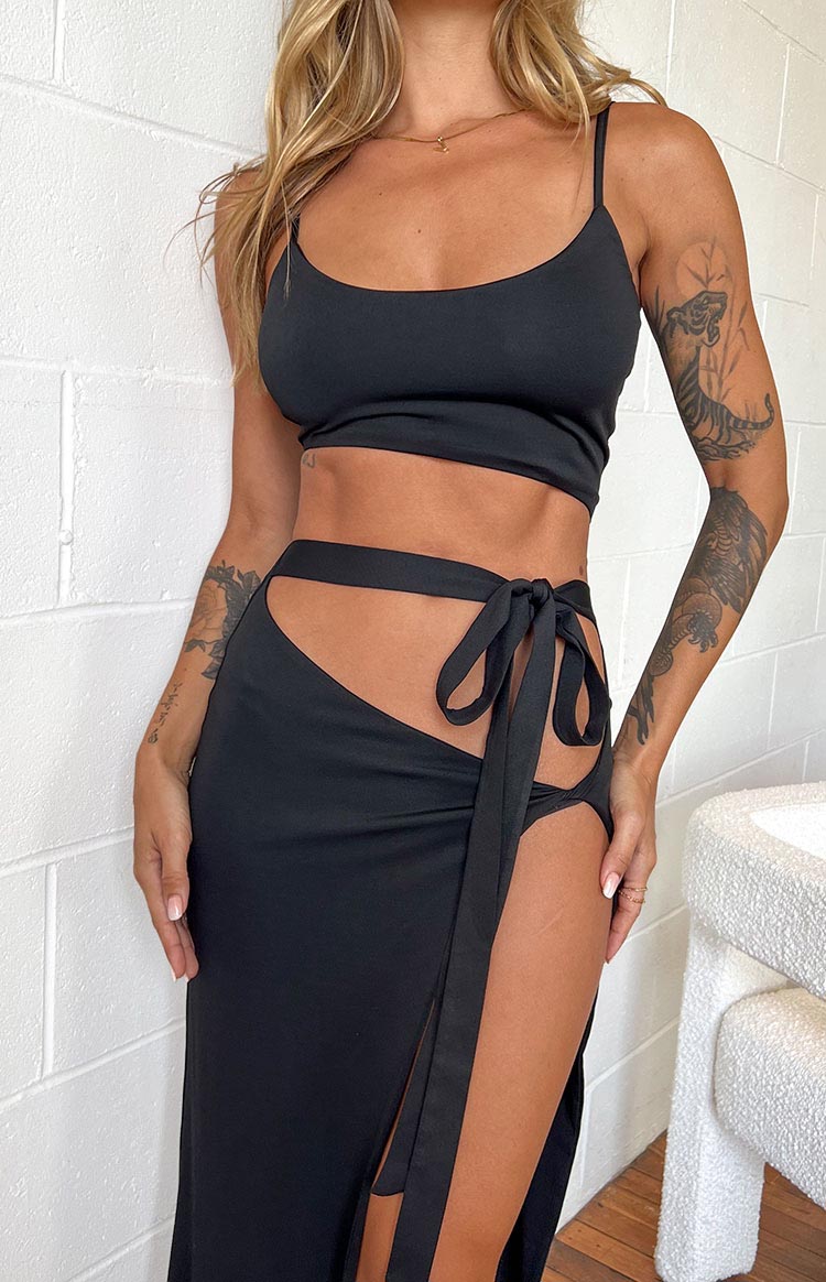 Wild Night Black Maxi Dress — 6