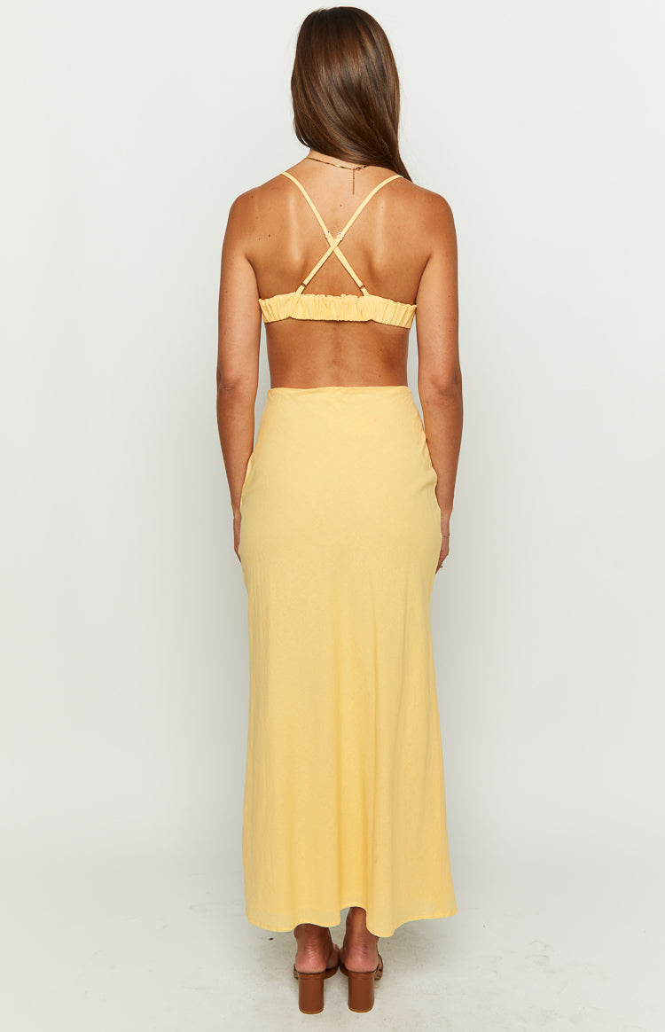Cindy Yellow Maxi Dress — 5