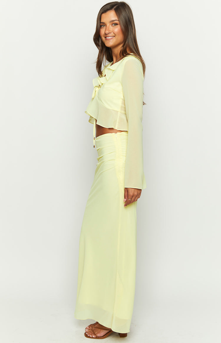 Rarmi Yellow Maxi Skirt — 4