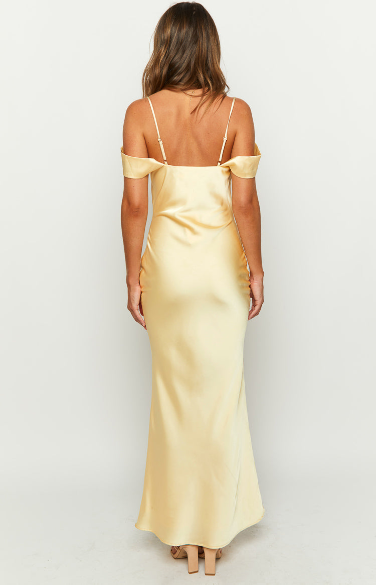 Darby Yellow Maxi Formal Dress — 4