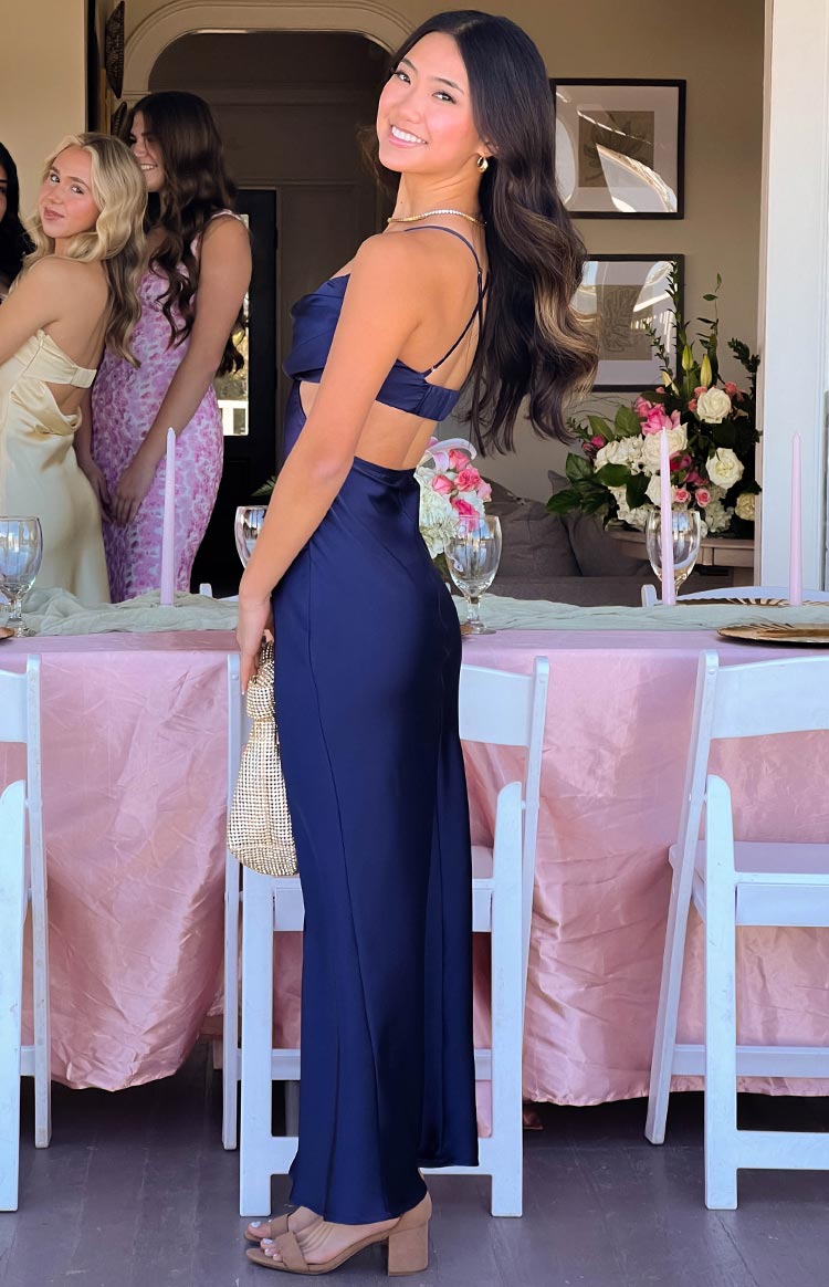 Taleah Navy Formal Maxi Dress — 1