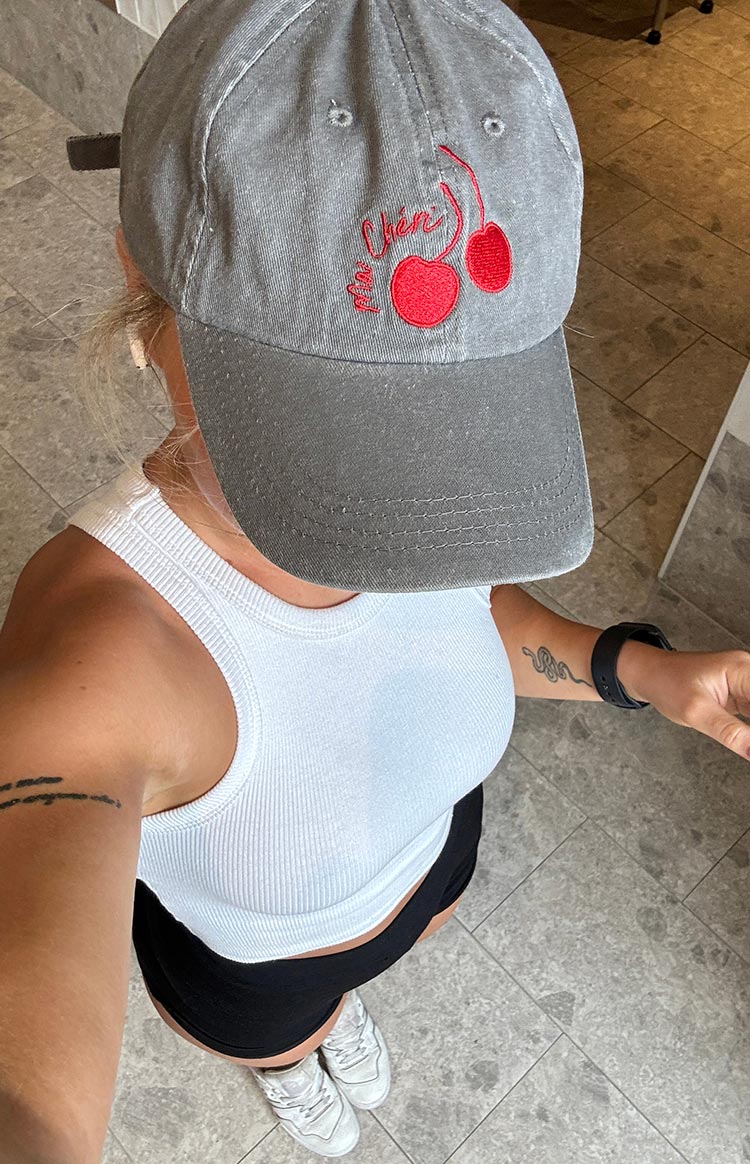 Ma Cheri Black Washed Cap — 1