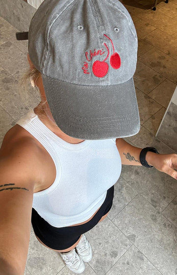 Ma Cheri Black Washed Cap — 1