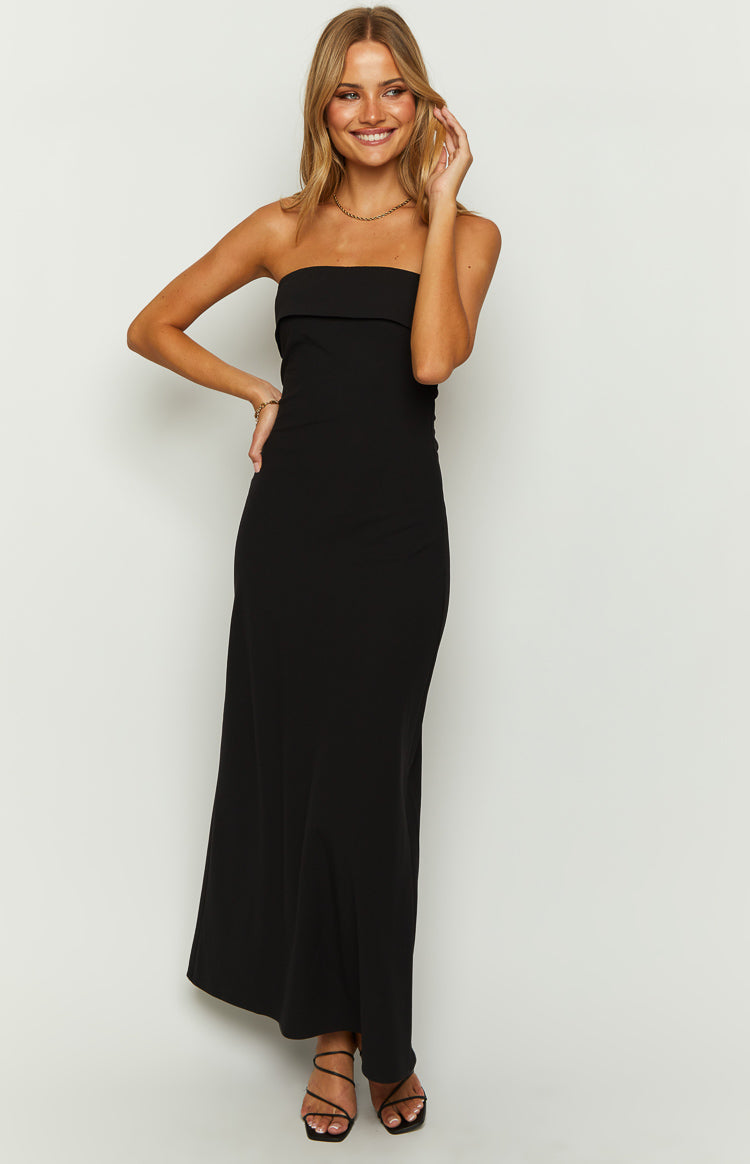 Lei Strapless Black Maxi Dress — 2