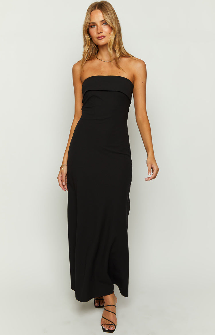 Lei Strapless Black Maxi Dress — 3