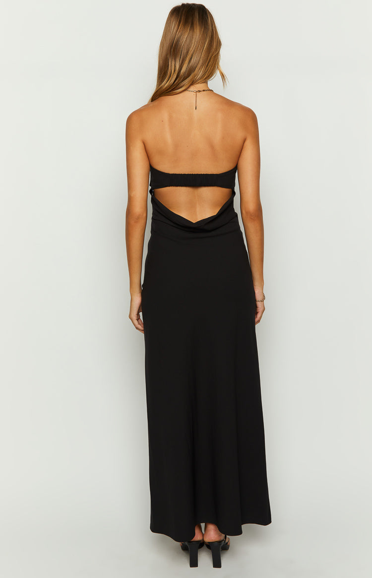 Lei Strapless Black Maxi Dress — 5