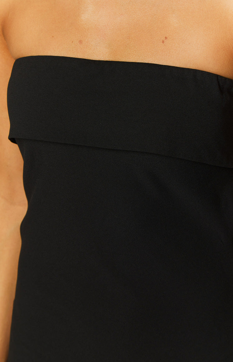 Lei Strapless Black Maxi Dress — 6