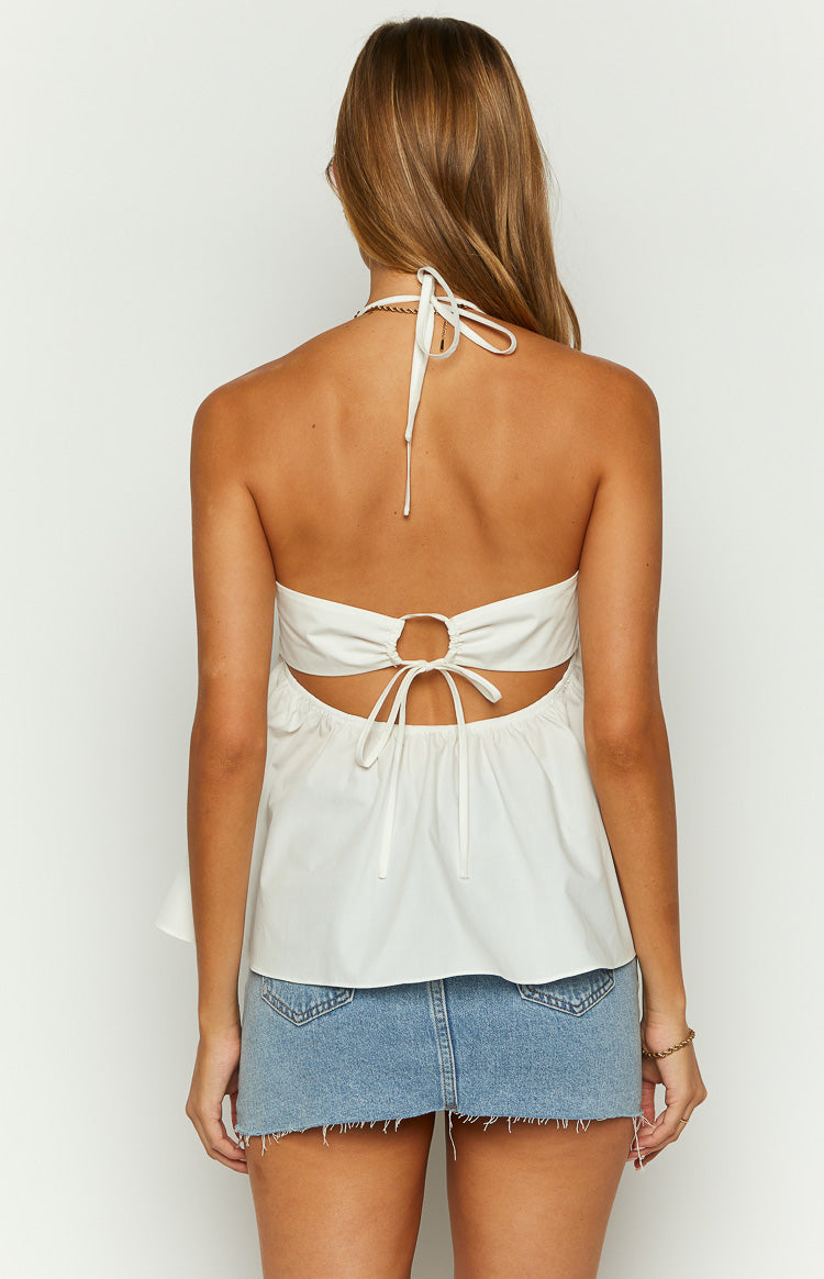 Axl White Halter Top — 6