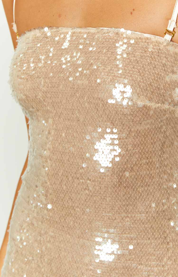Time To Shine Gold Sequin Mini Dress — 9
