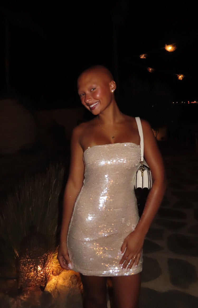 Time To Shine Gold Sequin Mini Dress — 3