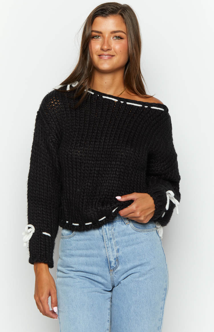 Bea Black Sweater — 2