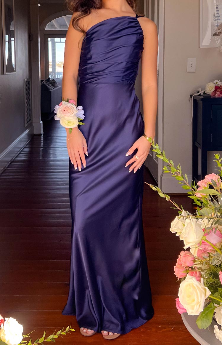 Tina Navy Formal Maxi Dress — 14