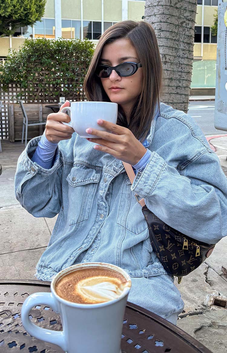 Hugo Light Wash Oversized Denim Jacket — 7