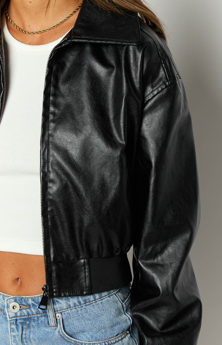 Abbi Black Cropped Jacket — 6