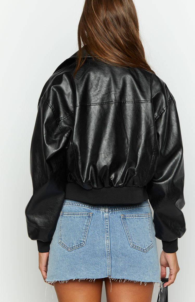 Abbi Black Cropped Jacket — 5