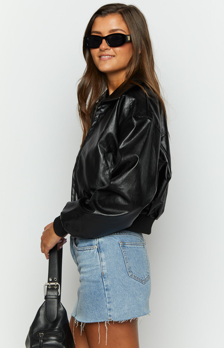 Abbi Black Cropped Jacket — 4