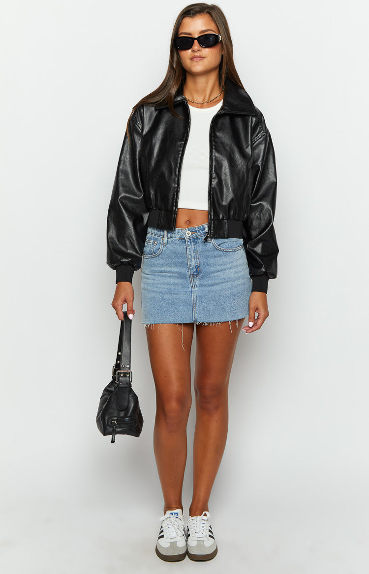 Abbi Black Cropped Jacket — 3