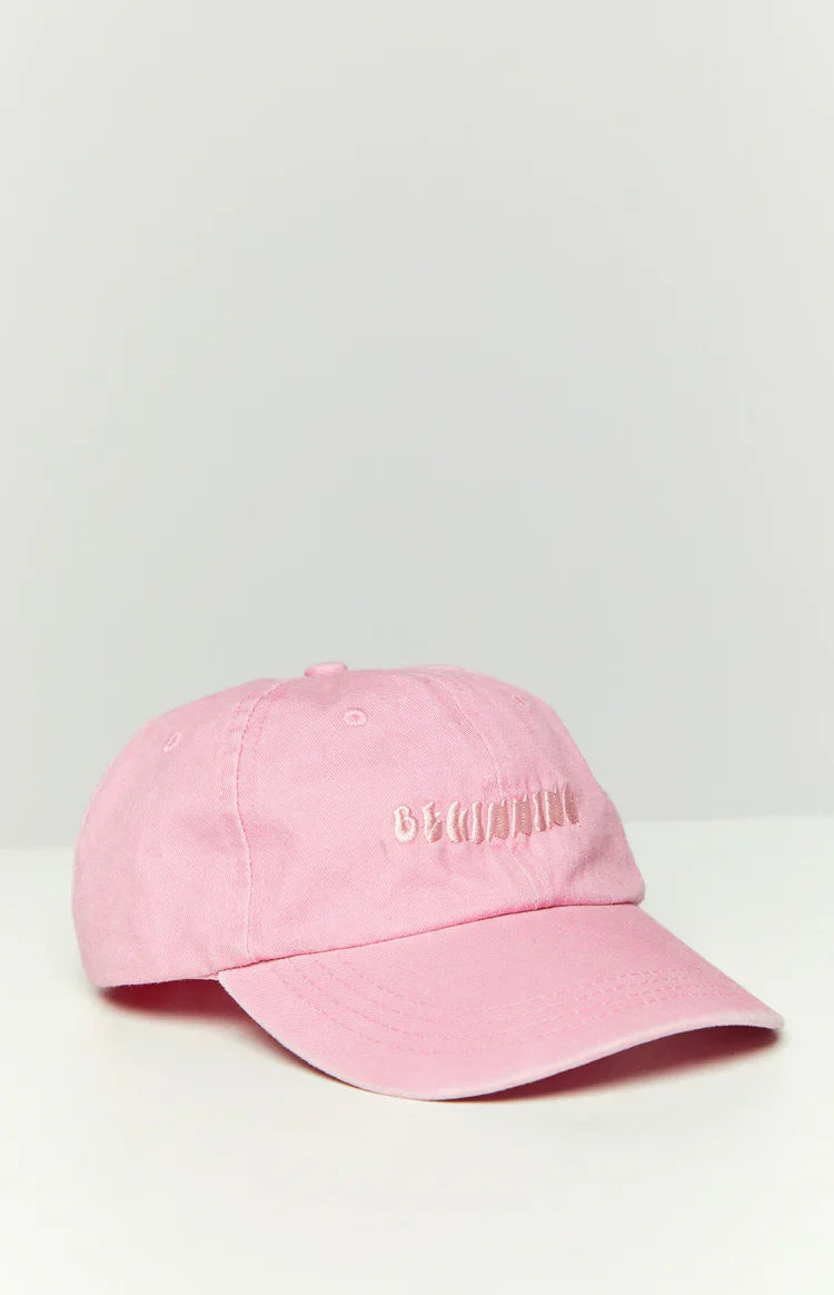 Beginning Boutique Pink Washed Cap — 2