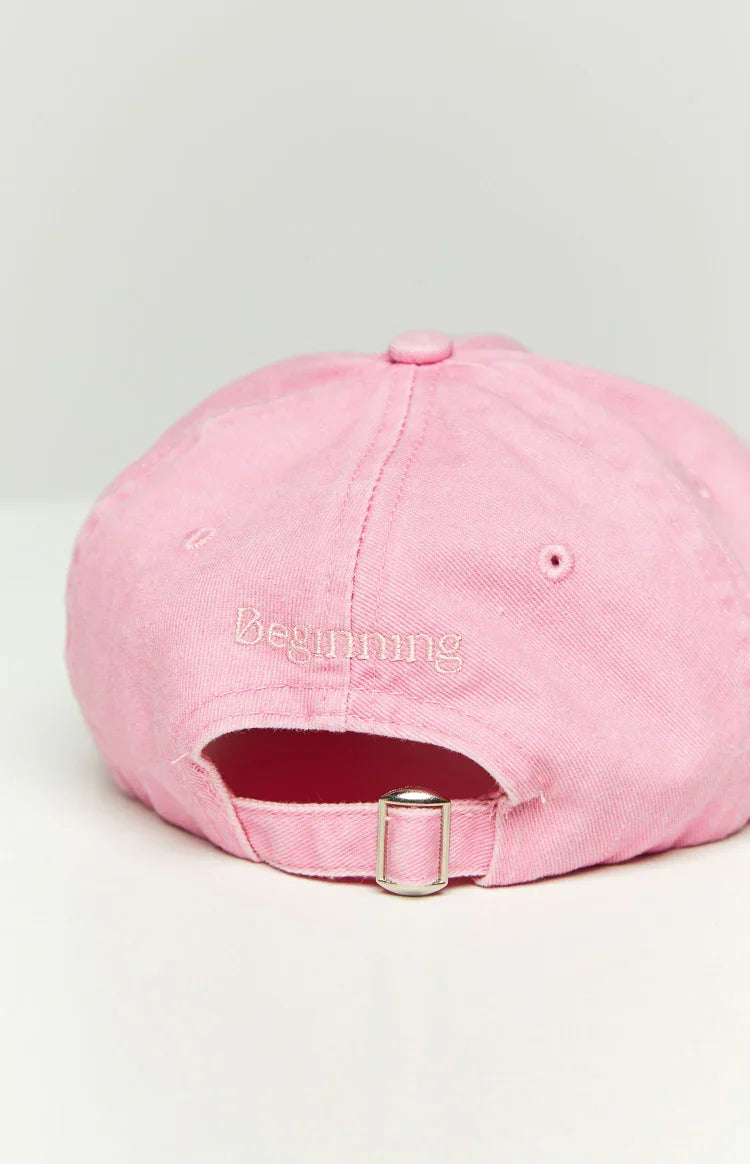 Beginning Boutique Pink Washed Cap — 6