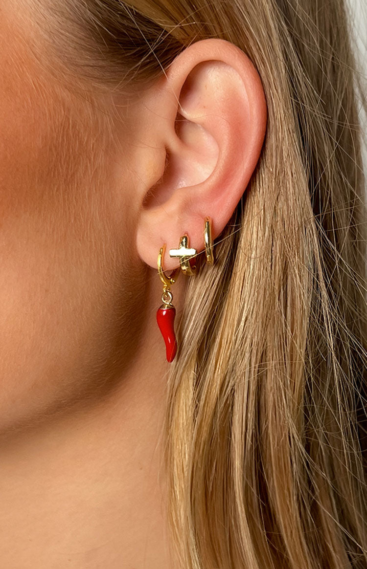 Elegance Echoes Gold Earrings 3 Pack — 1