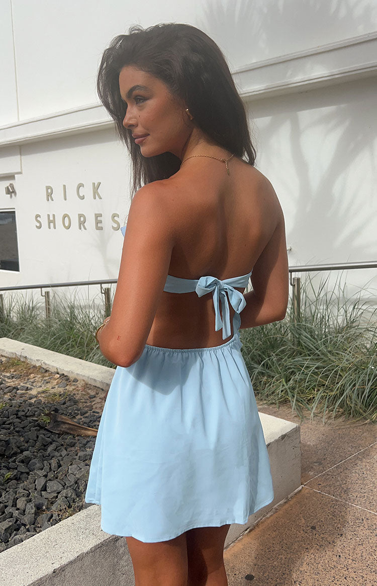 Tenley Blue Strapless Mini Dress — 7