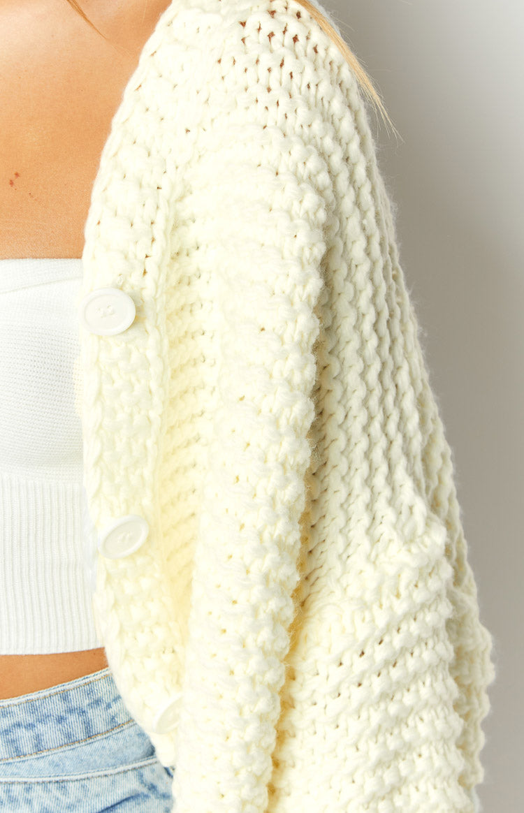 Jen White Knit Cardigan — 10