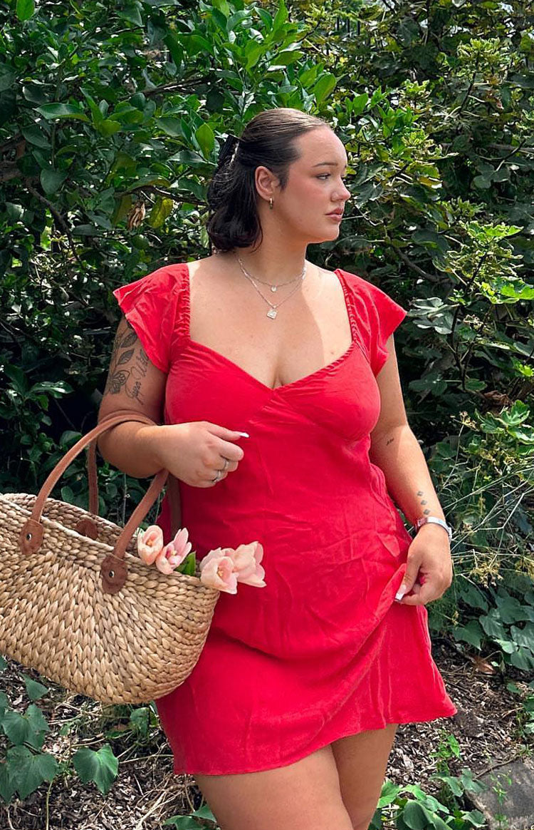 Waves Red Mini Dress — 1
