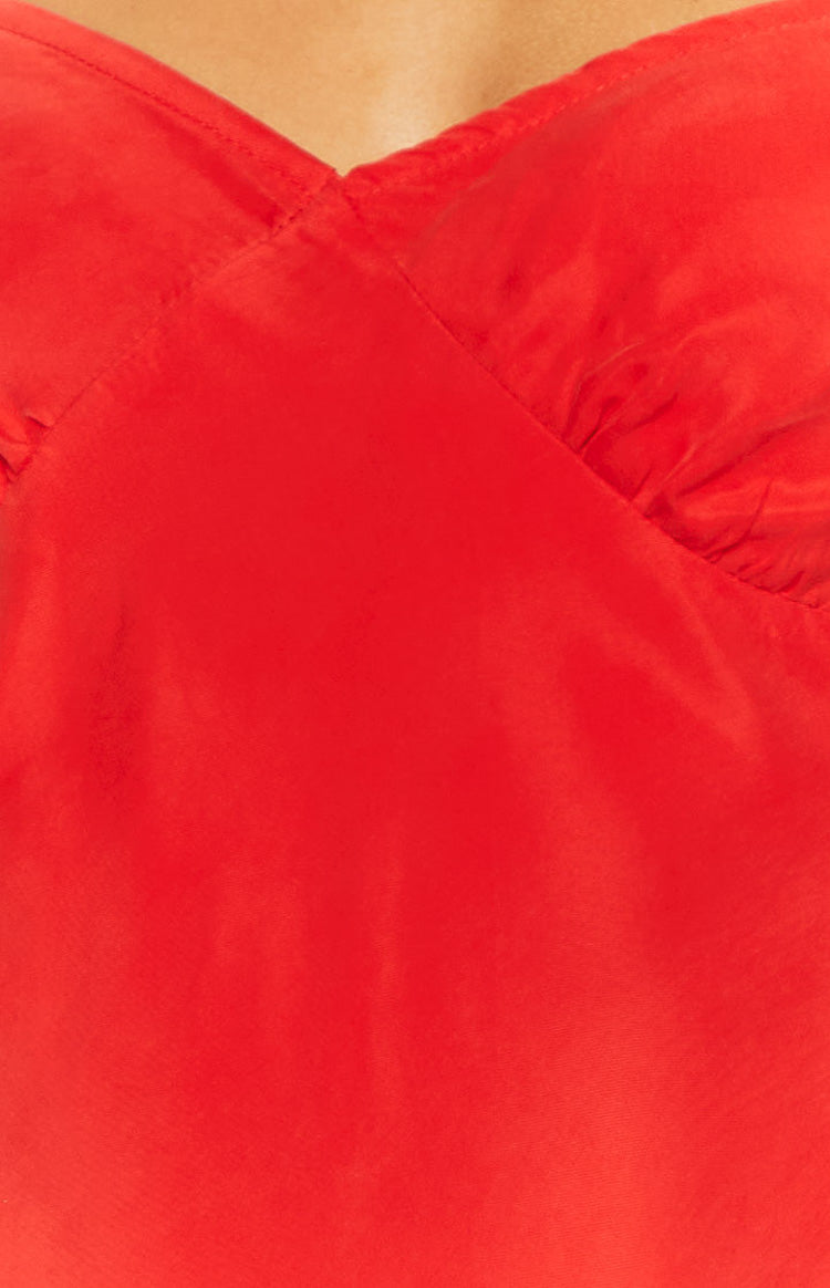 Waves Red Mini Dress — 6