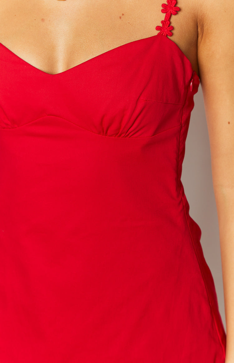 Marbelle Red Mini Dress — 10