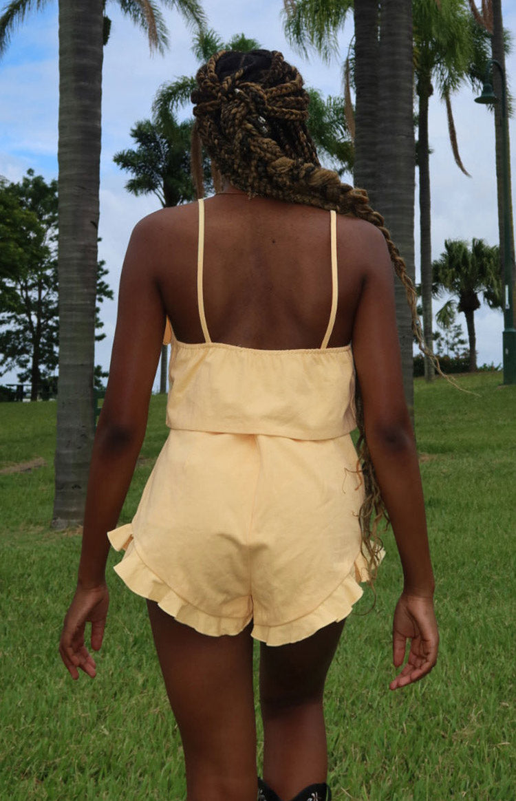 Petal Yellow Shorts — 9