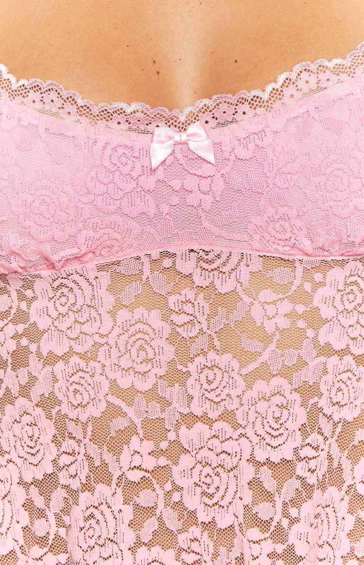 All Mine Pink Lace Mini Dress — 6