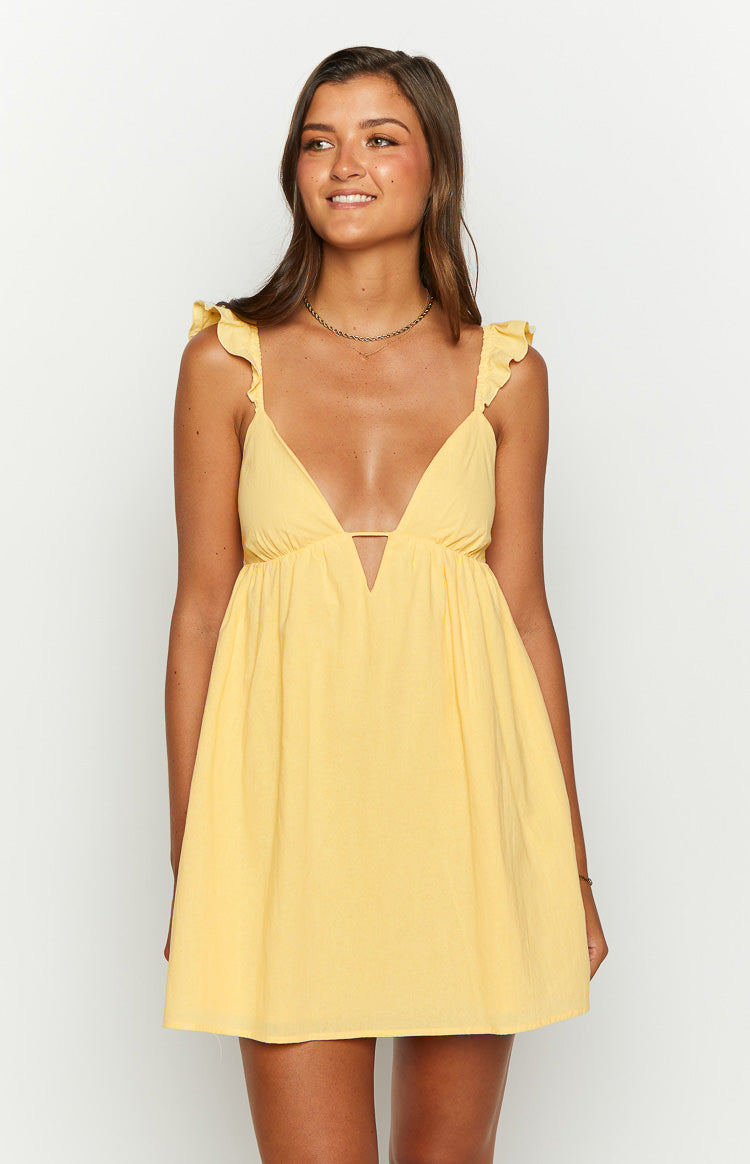 Tammie Yellow Mini Dress — 1