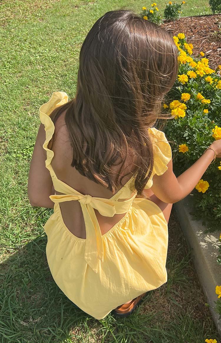 Tammie Yellow Mini Dress — 4